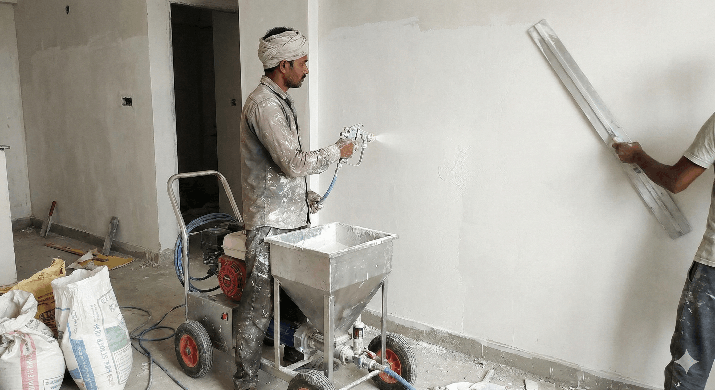 Putty Spraying Machine